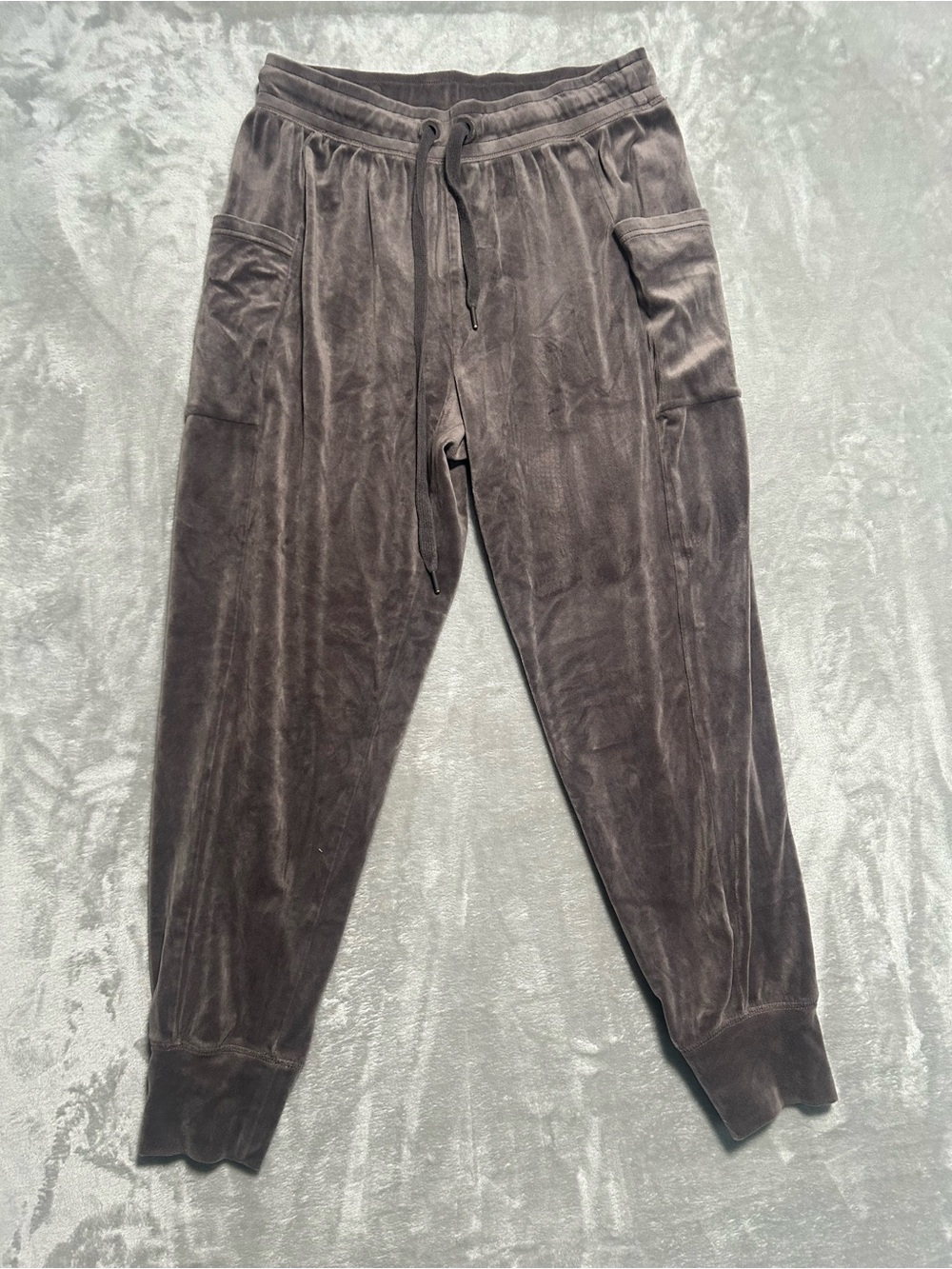 Offline Aerie Velour Jogger Pants Women’s Medium Gray Drawstring